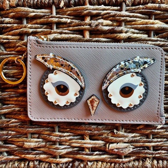 kate spade Handbags - ✨Kate Spade Owl Wallet Poppy Credit Card Keychain✨